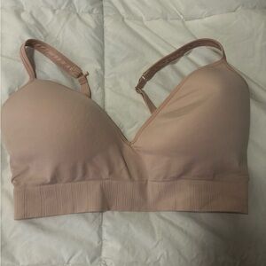 Athleta Blush pink Embrace sports bra.